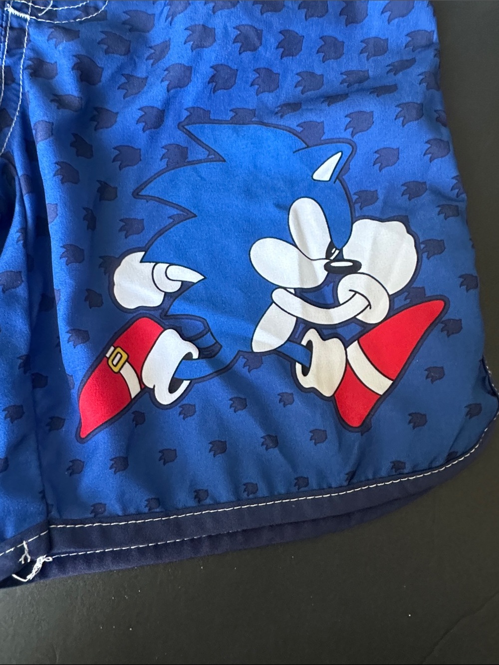 Sonic Blue Boys' Character Swim Shorts with Drawstring - Picture 4 of 8